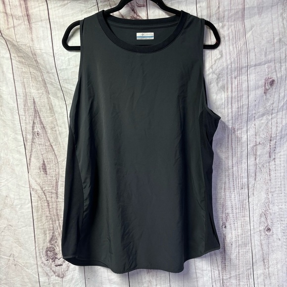 Columbia Sleeveless Black Tank Top Essential Summer Basic XXL - Picture 1 of 6